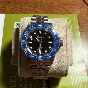 Squale Blue and Black Dive Watch